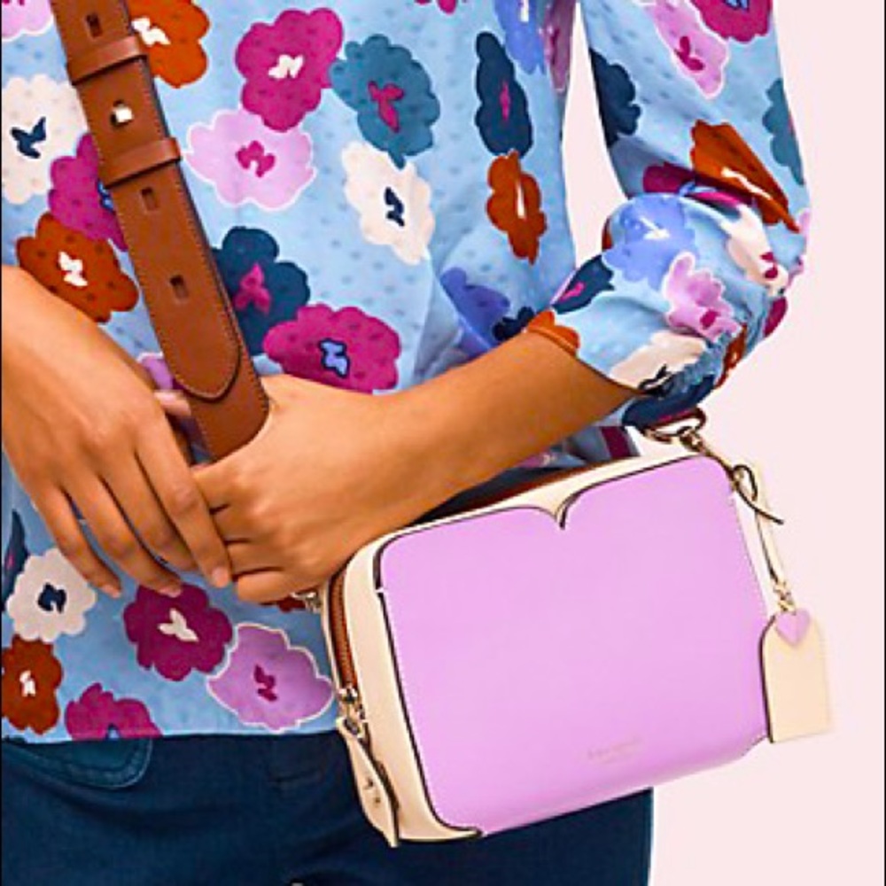 Kate Spade Pink and Cream Crossbody Bag